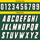 Custom Green Yellow Reversible Basketball Suit for Adults and Kids Personalized Jersey