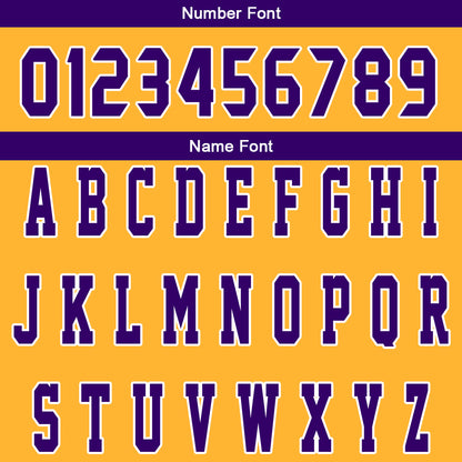 Custom Yellow Purple Reversible Basketball Suit for Adults and Kids Personalized Jersey