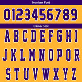 Custom Yellow Purple Reversible Basketball Suit for Adults and Kids Personalized Jersey