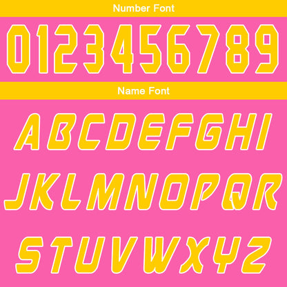 Custom Pink Yellow Basketball Jersey Uniform Suit Printed Your Logo Name Number