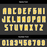 Custom Blue Yellow Uniform Jersey Kids Adults Personalized Set Jersey Shirt