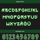 Custom Green Black Letterman Varsity Jacket Personalized Embroidery Printing
