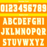 Custom Orange Yellow Basketball Jersey Uniform Suit Printed Your Logo Name Number