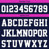 Custom Navy Pink Short Sleeve Hoodies for Men Women Shirts with Hoods Printed Name Logo