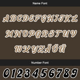 Custom Brown Black Letterman Varsity Jacket Personalized Embroidery Printing