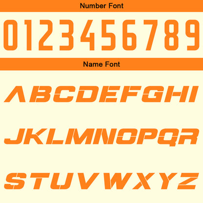 Custom Cream Orange Reversible Basketball Suit for Adults and Kids Personalized Jersey