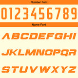 Custom Cream Orange Reversible Basketball Suit for Adults and Kids Personalized Jersey