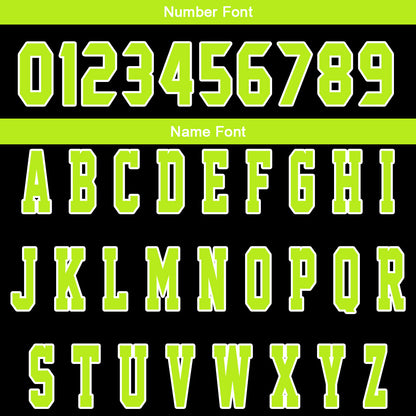 Custom Black Neon Green Reversible Basketball Suit for Adults and Kids Personalized Jersey