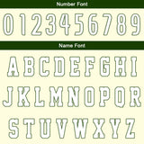 Custom Cream Green Basketball Jersey Uniform Suit Printed Your Logo Name Number