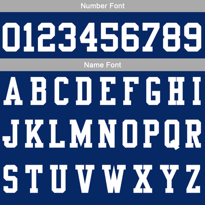 Custom Navy Grey Football Gradient Polo Shirts  Add Your Unique Logo/Name/Number
