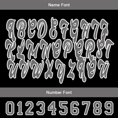 Custom Black White Baseball Jersey Personalized Gradient Team Uniforms Shirt with Name Number