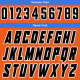 Custom Orange Blue Reversible Basketball Suit for Adults and Kids Personalized Jersey