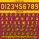 Custom Crimson Black Yellow Varsity Jackets for Men Women Youth Personalized Letterman Jackets
