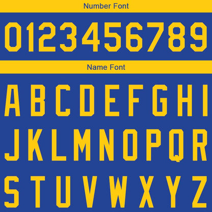 Custom Stitched Basketball Jersey for Men, Women And Kids Royal-Yellow-White