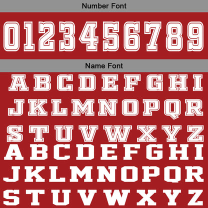 Custom Red Grey Basketball Jersey Uniform Suit Printed Your Logo Name Number
