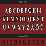 Custom Red Black Letterman Varsity Jacket Personalized Embroidery Printing