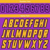 Custom Purple Yellow Reversible Basketball Suit for Adults and Kids Personalized Jersey