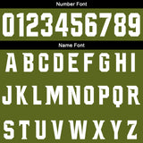 Custom Army Green Black Football Gradient Polo Shirts  Add Your Unique Logo/Name/Number