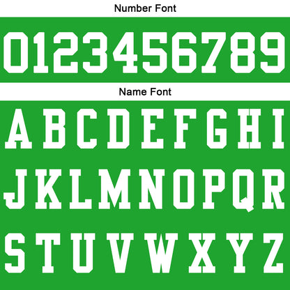 Custom Grass Green White Football Polo Shirts  Add Your Unique Logo/Name/Number
