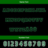 Custom Green White Letterman Varsity Jacket Personalized Embroidery Printing