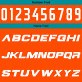 Custom Orange Green Reversible Basketball Suit for Adults and Kids Personalized Jersey