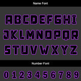 Custom Orange Purple Uniform Jersey Kids Adults Personalized Set Jersey Shirt