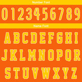 Custom Orange Yellow Basketball Jersey Uniform Suit Printed Your Logo Name Number