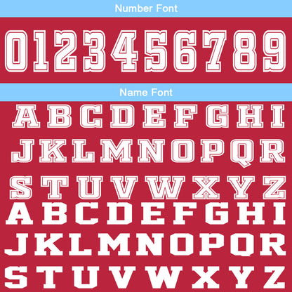 Custom Red Blue Basketball Jersey Uniform Suit Printed Your Logo Name Number
