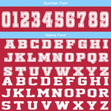 Custom Red Blue Basketball Jersey Uniform Suit Printed Your Logo Name Number