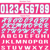 Custom Pink Light Blue Basketball Jersey for Men Women Adult Youth Stitched Name Number Logo