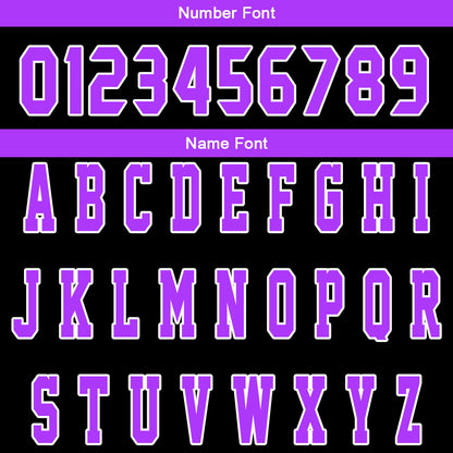 Custom Black Neon Purple Reversible Basketball Suit for Adults and Kids Personalized Jersey