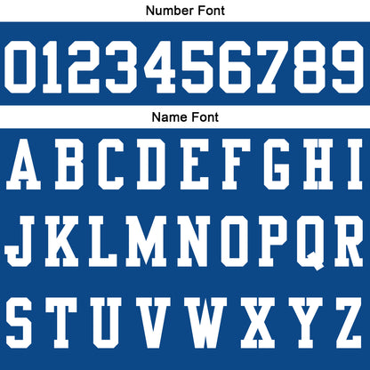 Custom Blue White Football Polo Shirts  Add Your Unique Logo/Name/Number