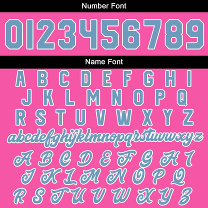 Custom Pink Light Blue Varsity Jackets for Men Women Youth Personalized Letterman Jackets