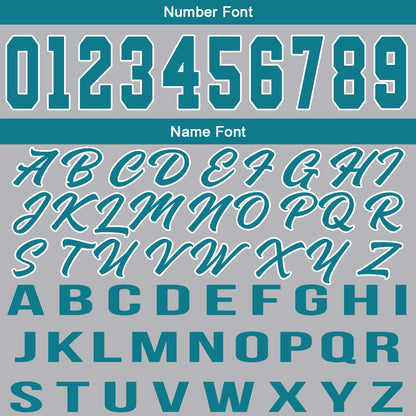 Custom Gray Teal Basketball Jersey for Men Women Adult Youth Stitched Name Number Logo