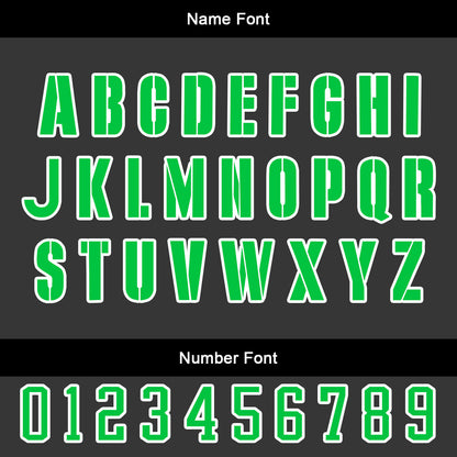 Custom Black Green Basketball Jersey Uniform Suit Printed Your Logo Name Number