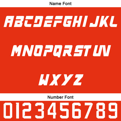 Custom Bright Red White Baseball Jersey Personalized Gradient Team Uniforms Shirt with Name Number