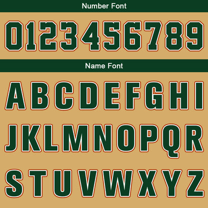 Custom Light Brown Green White Red Basketball Jersey Uniform Suit Printed Your Logo Name Number