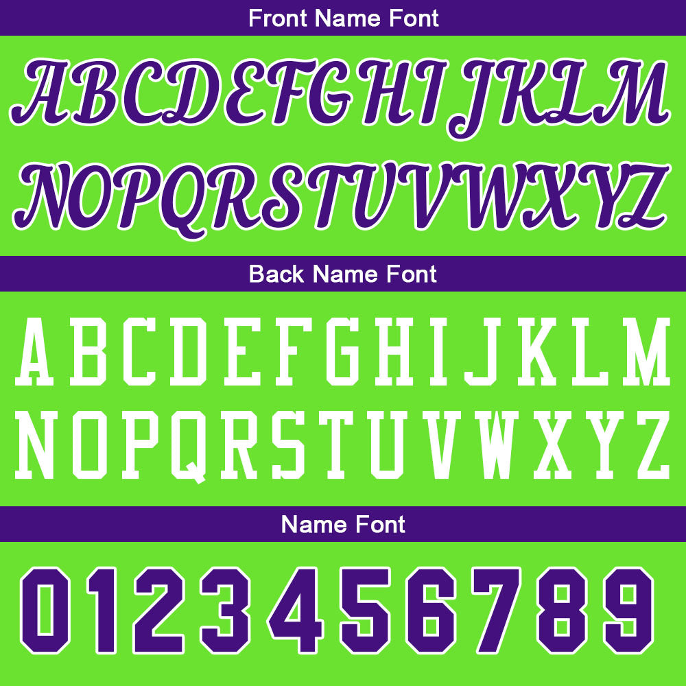 Custom Neon Green-Purple Basketball Jersey for Men Women Adult Youth Stitched Name Number Logo