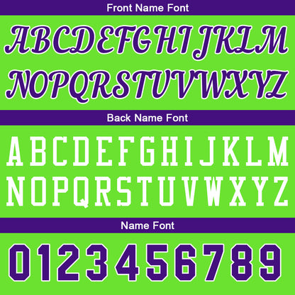 Custom Neon Green-Purple Basketball Jersey for Men Women Adult Youth Stitched Name Number Logo