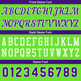 Custom Neon Green-Purple Basketball Jersey for Men Women Adult Youth Stitched Name Number Logo