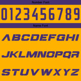 Custom Yellow Purple Reversible Basketball Suit for Adults and Kids Personalized Jersey