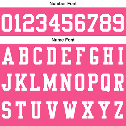 Custom Pink White Football Polo Shirts  Add Your Unique Logo/Name/Number
