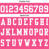 Custom Pink White Football Polo Shirts  Add Your Unique Logo/Name/Number