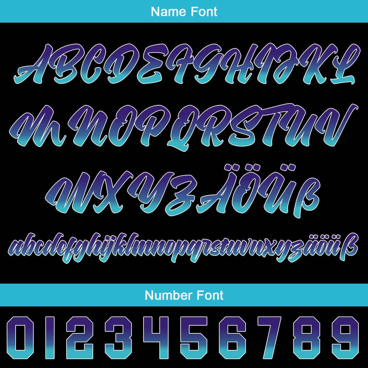 Custom Black Sky Blue Purple Baseball Jersey Personalized Gradient Team Uniforms Shirt with Name Number