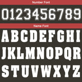 Custom Dull Grey Red Football Gradient Polo Shirts  Add Your Unique Logo/Name/Number