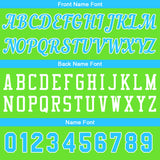 Custom Neon Green-Light Blue Basketball Jersey for Men Women Adult Youth Stitched Name Number Logo