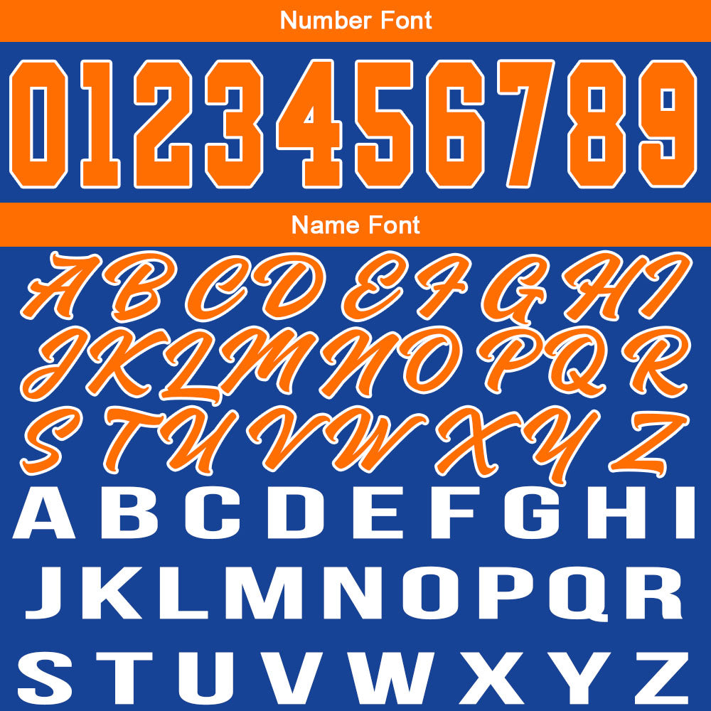 Custom Royal Orange Basketball Jersey for Men Women Adult Youth Stitched Name Number Logo