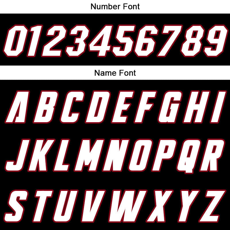 Custom Stitched Basketball Jersey for Men, Women And Kids Black-White-Red