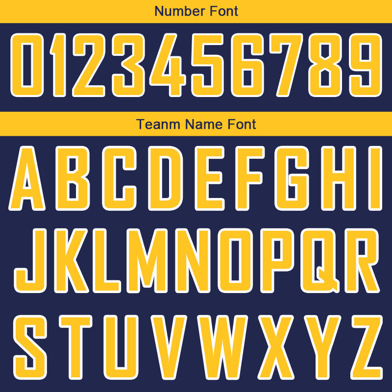 Custom Stitched Basketball Jersey for Men, Women And Kids Navy-Yellow-White