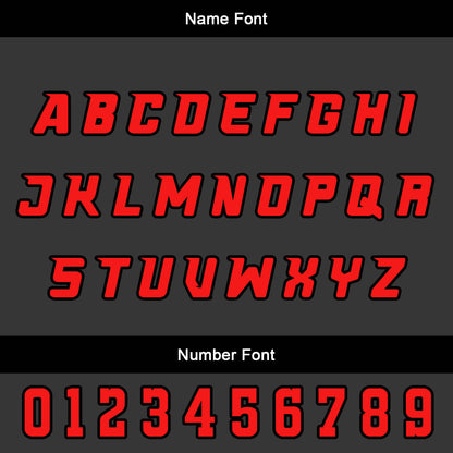 Custom Red Black Basketball Jersey Uniform Suit Printed Your Logo Name Number